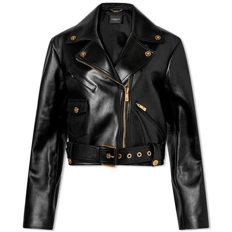 versace damendaunenjacken|versace biker jacket.